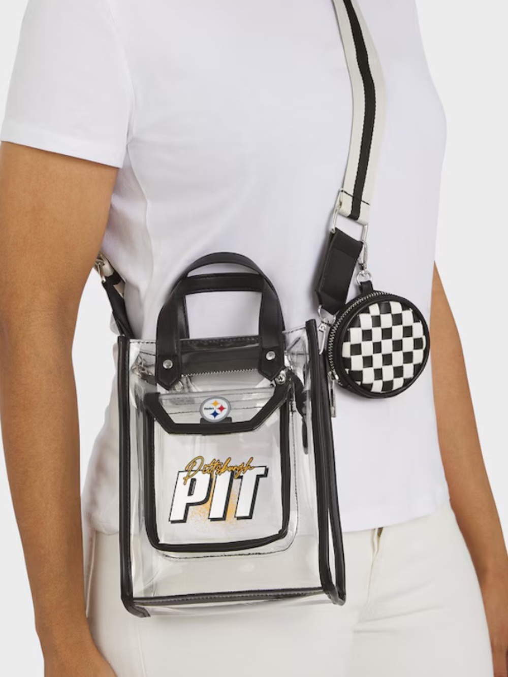 Wear by Erin Andrews Pittsburgh Steelers Clear Bag